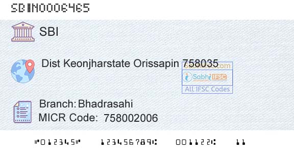State Bank Of India BhadrasahiBranch 