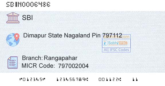 State Bank Of India RangapaharBranch 