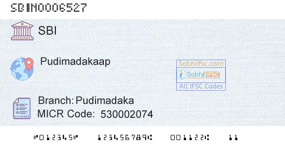 State Bank Of India PudimadakaBranch 