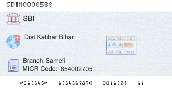 State Bank Of India SameliBranch 