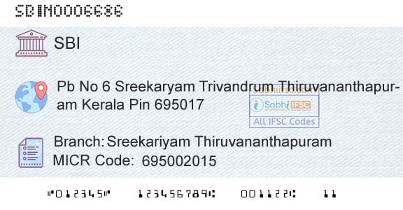 State Bank Of India Sreekariyam ThiruvananthapuramBranch 