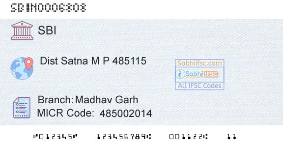 State Bank Of India Madhav GarhBranch 