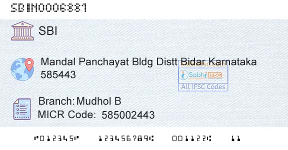 State Bank Of India Mudhol B Branch 