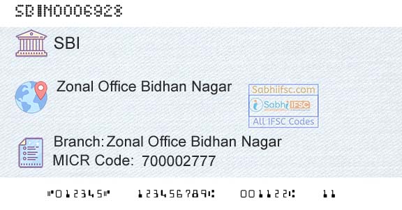 State Bank Of India Zonal Office Bidhan NagarBranch 