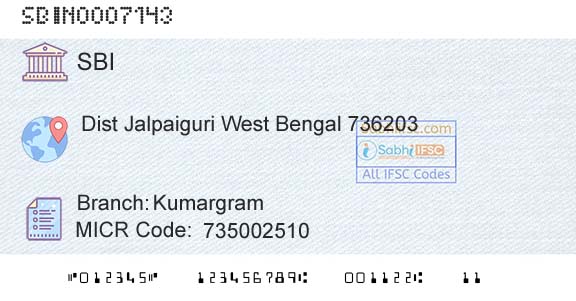 State Bank Of India KumargramBranch 