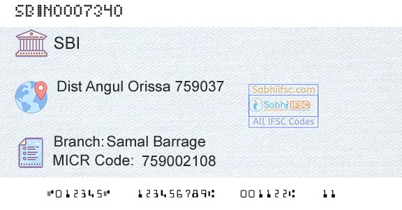 State Bank Of India Samal BarrageBranch 