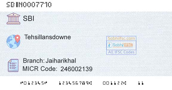 State Bank Of India JaiharikhalBranch 