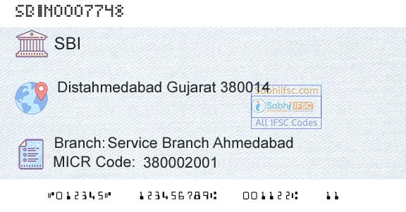 State Bank Of India Service Branch AhmedabadBranch 