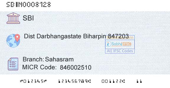 State Bank Of India SahasramBranch 