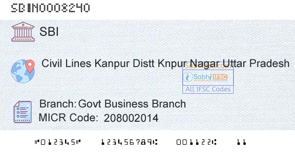 State Bank Of India Govt Business BranchBranch 