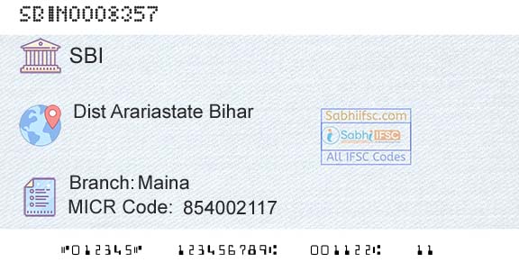 State Bank Of India MainaBranch 