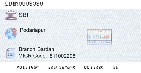State Bank Of India BardahBranch 