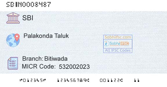 State Bank Of India BitiwadaBranch 