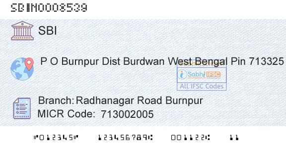 State Bank Of India Radhanagar Road BurnpurBranch 