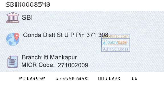 State Bank Of India Iti MankapurBranch 
