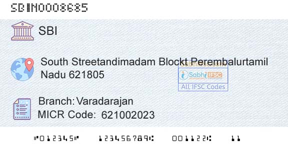 State Bank Of India VaradarajanBranch 