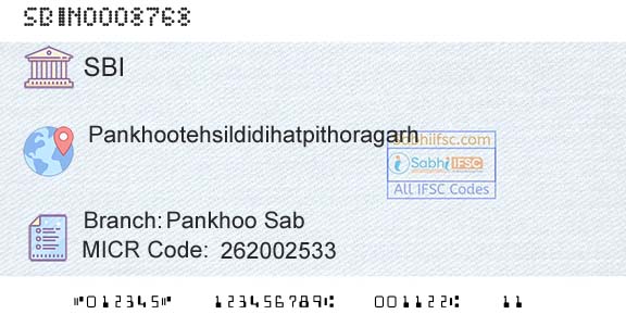 State Bank Of India Pankhoo SabBranch 
