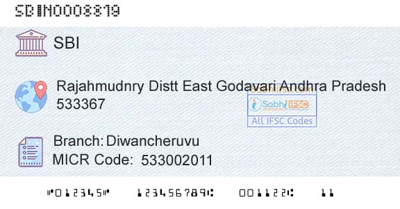 State Bank Of India DiwancheruvuBranch 