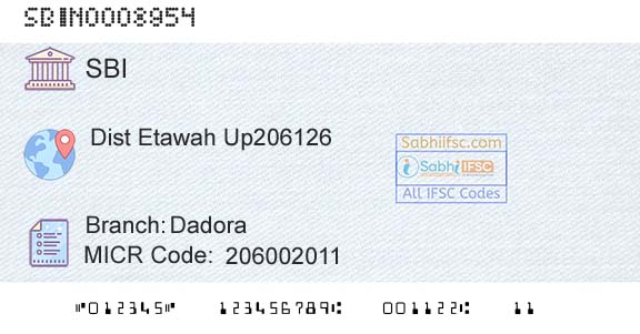 State Bank Of India DadoraBranch 