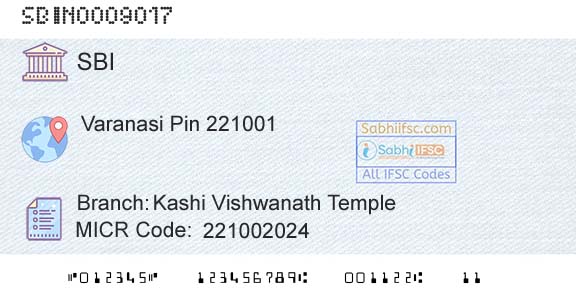 State Bank Of India Kashi Vishwanath TempleBranch 