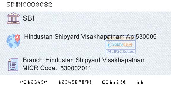 State Bank Of India Hindustan Shipyard VisakhapatnamBranch 