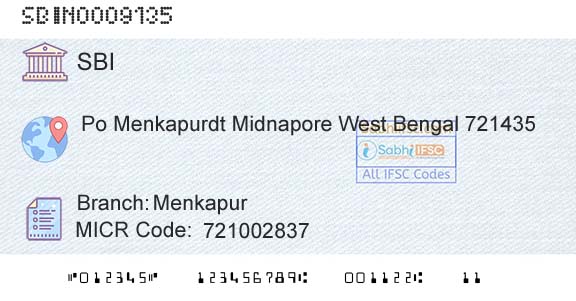 State Bank Of India MenkapurBranch 