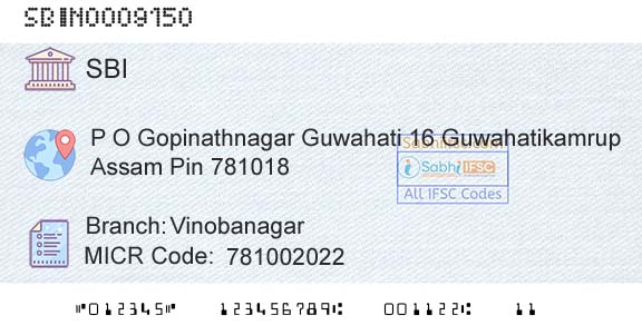State Bank Of India VinobanagarBranch 