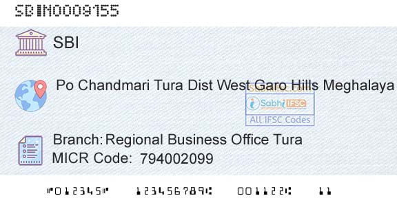 State Bank Of India Regional Business Office TuraBranch 
