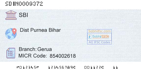State Bank Of India GeruaBranch 