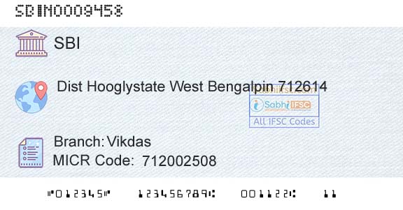State Bank Of India VikdasBranch 