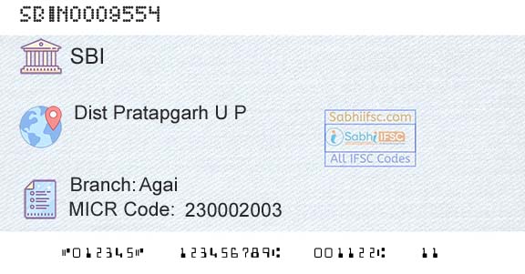 State Bank Of India AgaiBranch 
