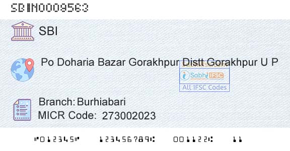 State Bank Of India BurhiabariBranch 