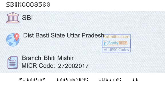State Bank Of India Bhiti MishirBranch 