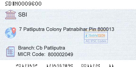 State Bank Of India Cb PatliputraBranch 