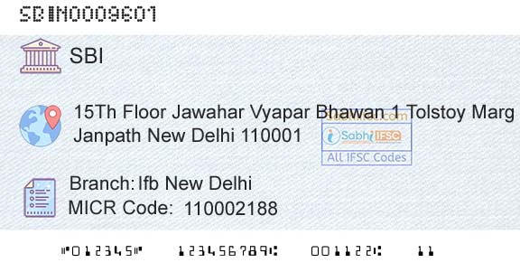 State Bank Of India Ifb New DelhiBranch 