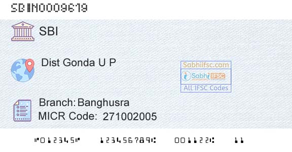 State Bank Of India BanghusraBranch 