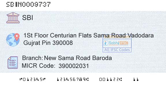 State Bank Of India New Sama Road BarodaBranch 
