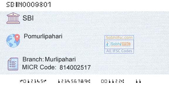State Bank Of India MurlipahariBranch 