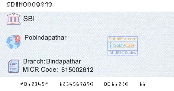 State Bank Of India BindapatharBranch 