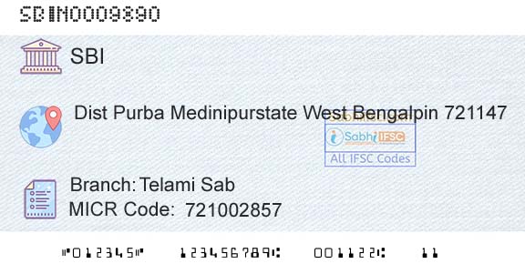 State Bank Of India Telami SabBranch 