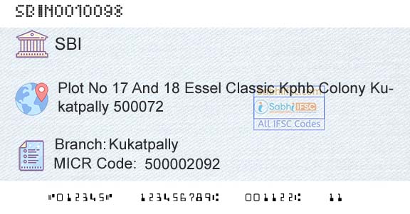 State Bank Of India KukatpallyBranch 