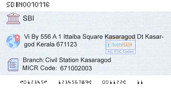 State Bank Of India Civil Station KasaragodBranch 