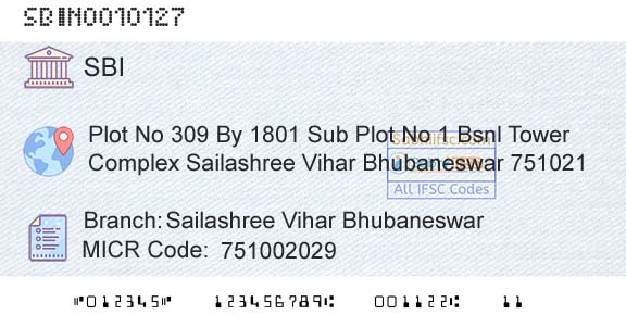 State Bank Of India Sailashree Vihar BhubaneswarBranch 