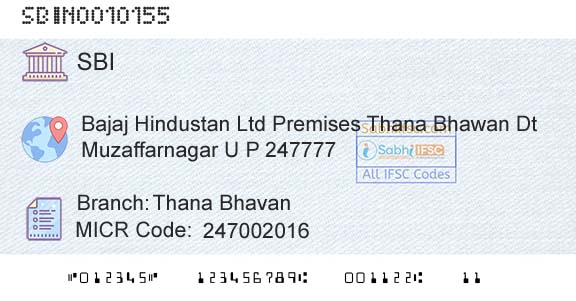 State Bank Of India Thana BhavanBranch 