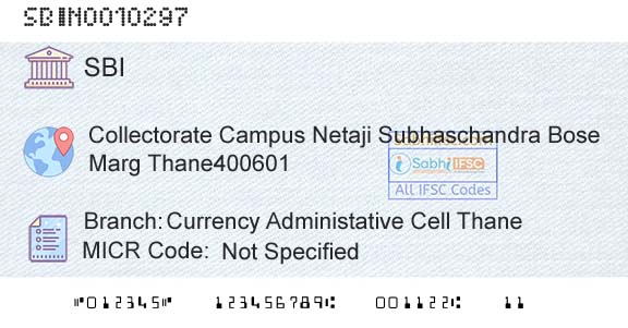 State Bank Of India Currency Administative Cell ThaneBranch 