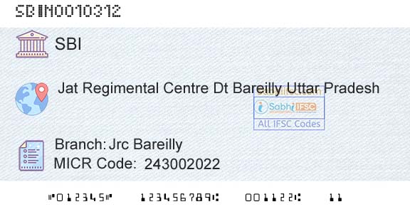 State Bank Of India Jrc BareillyBranch 