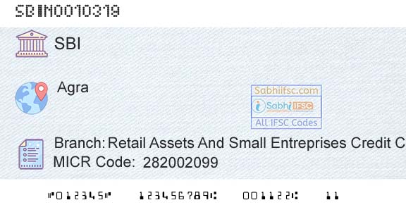 State Bank Of India Retail Assets And Small Entreprises Credit CellBranch 