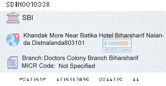 State Bank Of India Doctors Colony Branch BiharsharifBranch 