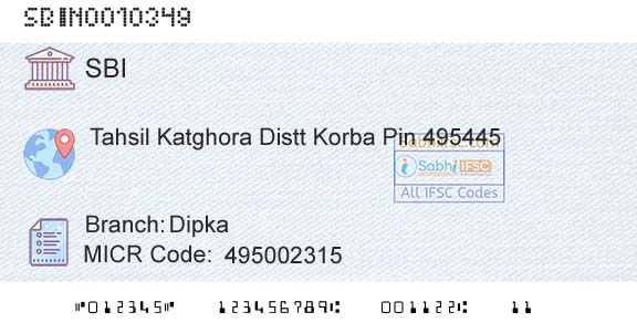 State Bank Of India DipkaBranch 