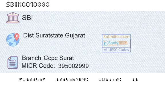 State Bank Of India Ccpc SuratBranch 